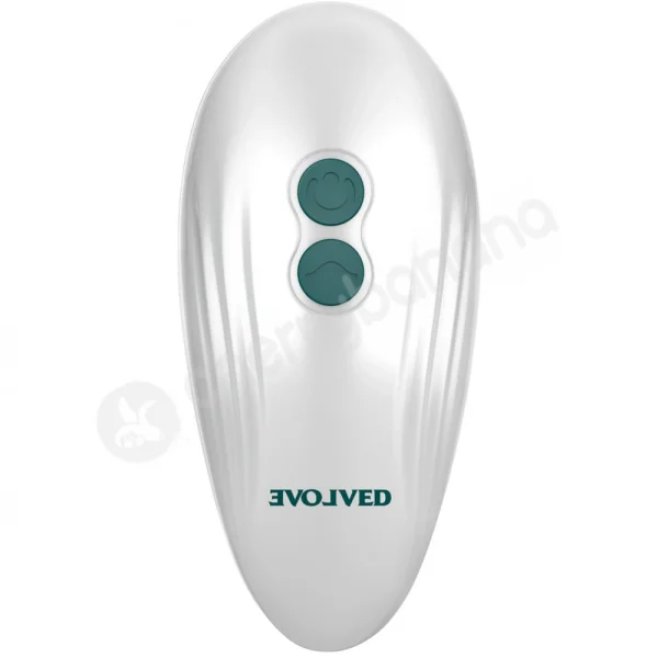Evolved Palm Pleasure Green & White Thumping Tapping Palm Vibrator