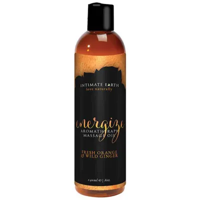 Intimate Earth Energize Aromatherapy Massage Oil Orange