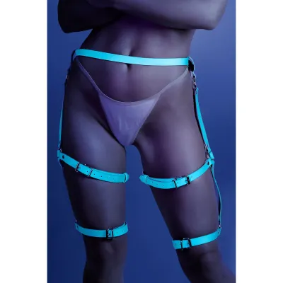Glow Buckle up Leg Harness Glow in Dark OS