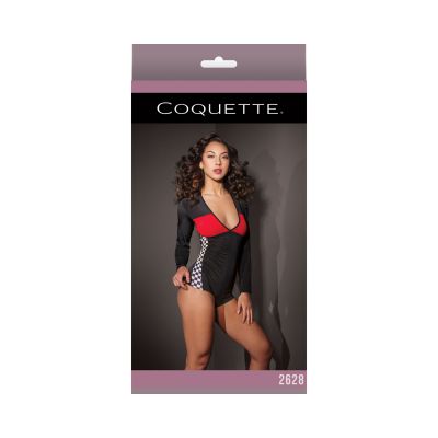Racer Romper Black Red Os