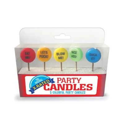 X Rated Party Candles Set of 5