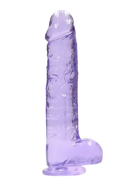 RealRock Crystal Clear - Realistic Dildo with Balls