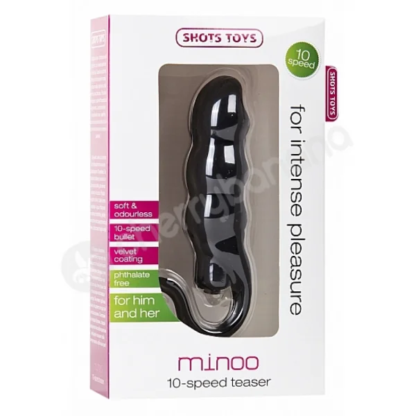 Shots Toys Black Minoo Vibrator
