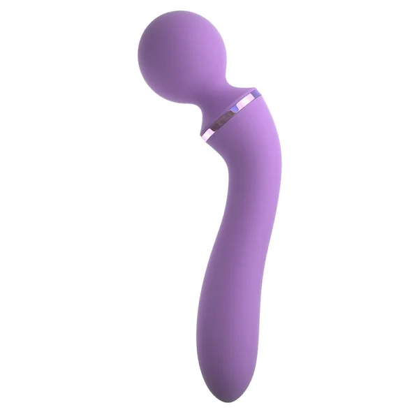 Fantasy For Her Silicone Rechargeable Duo Wand Massage-Her - Dual Function Wand With G-Spot Vibrator