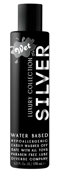 Wet Silver Water-Based Lubricant