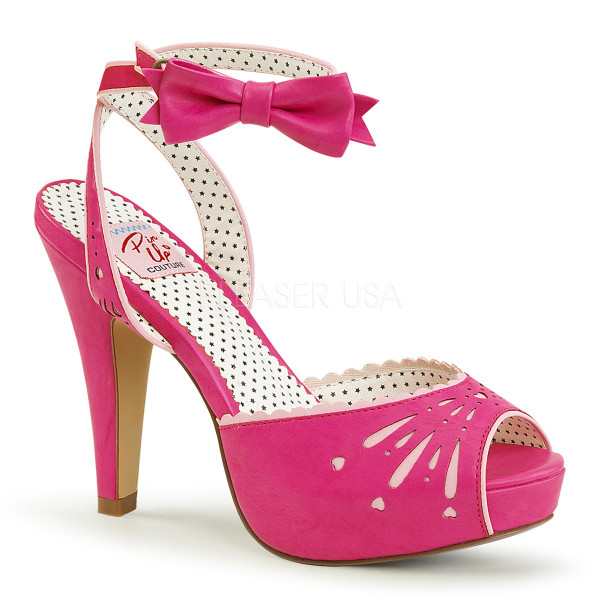 4 1/2 inches Heel, 1 inches Semi Hidden P/F Peep Toe Ankle Strap Sandal — image 5 of 12