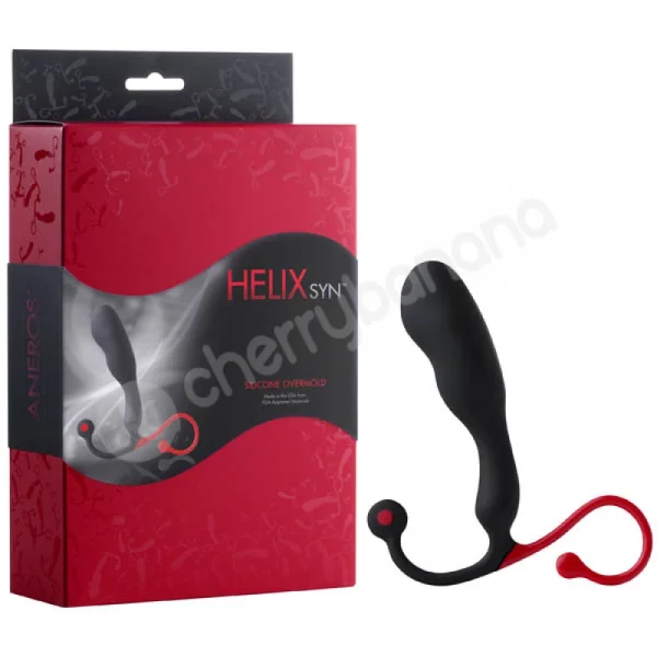 Helix Syn Black/Red Male Prostate Massager