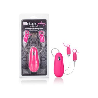 Nipple Play Silicone Vibrating Nipple Pleasurizers Pink