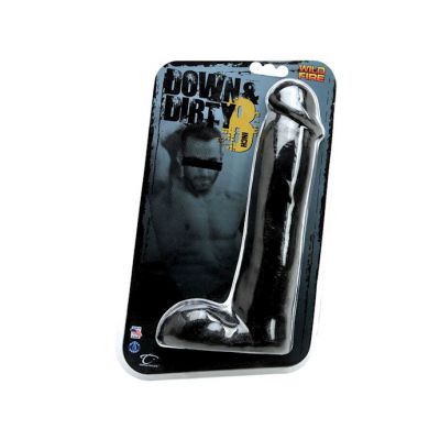 Wildfire Down Dirty 8 Inch Dong Black Black 8 Inch