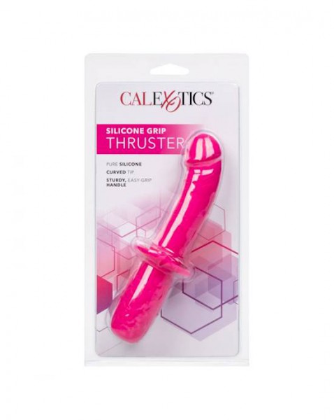 Silicone Grip Thruster - Pink - 4.5 Inch