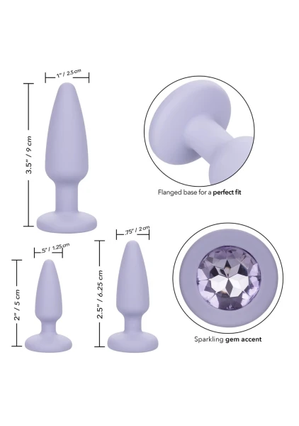 First Time Crystal Booty Anal Plug Set