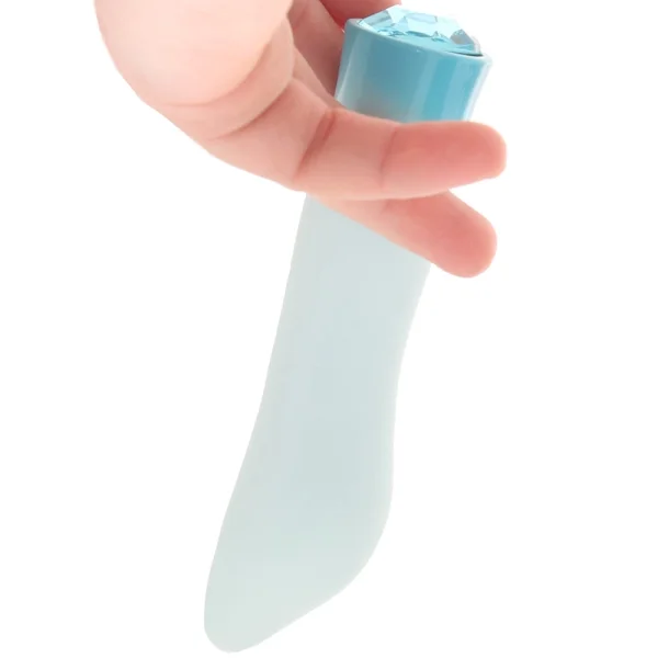 Oh My Gem Ardor Rechargeable Waterproof Silicone Warming Vibrator By Blush - Aquamarine