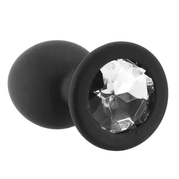 Regular Diamond Butt Plug - Black
