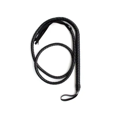 Long Snake Whip Black