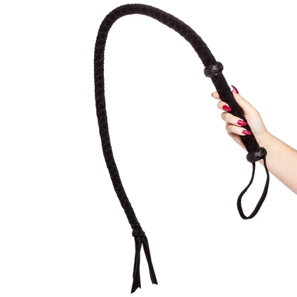 Bondara Luxe Persuasion XL Suede Bull Whip – 42 Inch