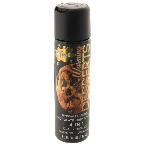 Wet Warming Desserts Baked Gooey Chocolate Chip Cookie Water-Based Lube | 3oz