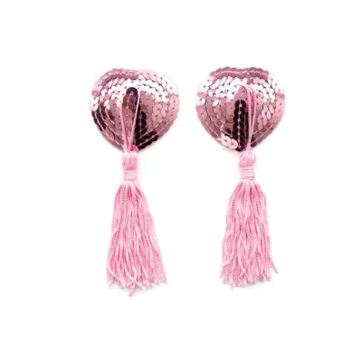 Love Heart Nipple Tassel Pink