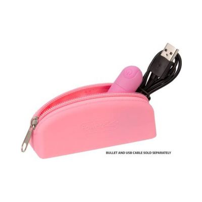 Powerbullet Silicone Storage Bag With Zipper Pink