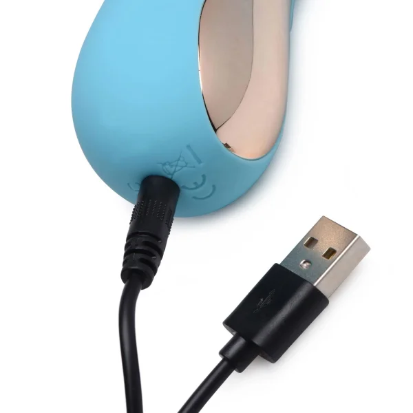 8x Silicone Suction Rabbit - Teal