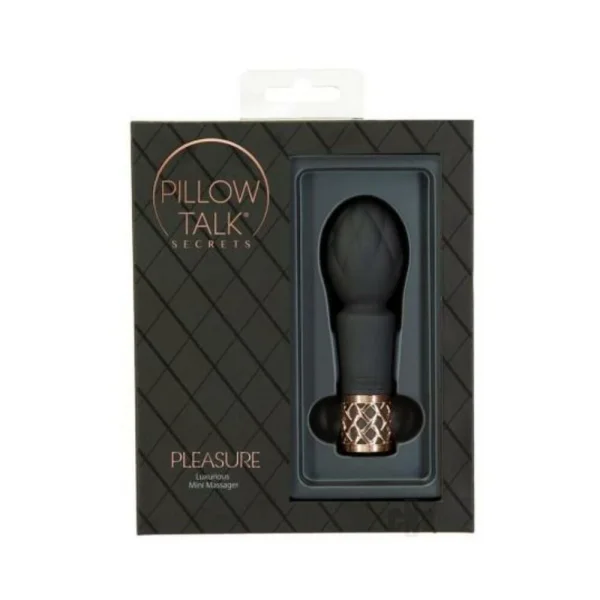 Personal Massagers: Pillow Talk Secrets Pleasure Rechargeable Clitoral Vibrator Wand Black