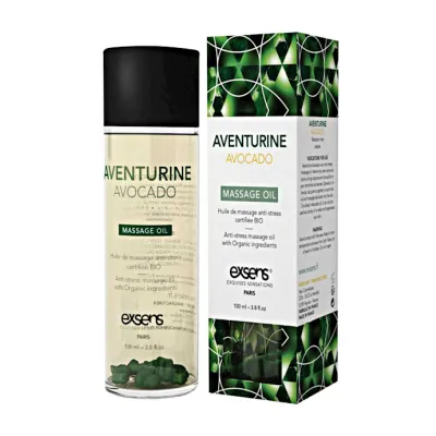 Organic Massage Oil With Stones Aventurine Avocado 100ml