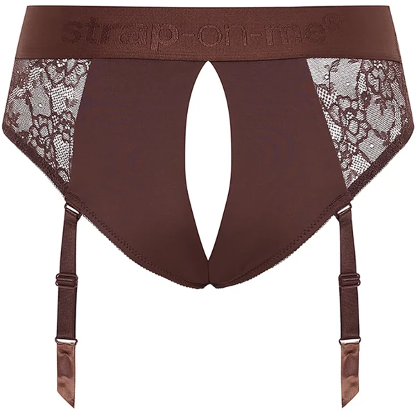 Strap-on-Me Chocolate Lingerie Diva Strap-On Harness - Medium
