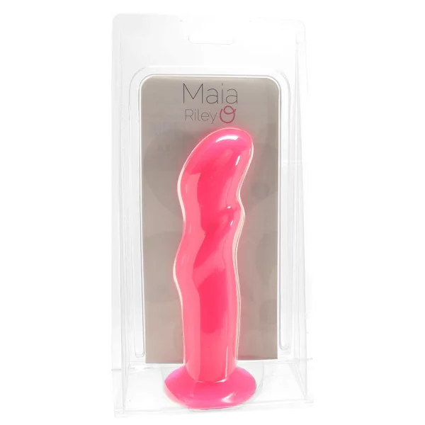Maia Riley Silicone Suction Cup Dildo - Pink