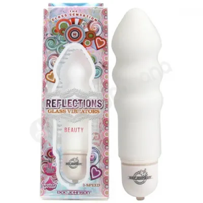 Reflections Beauty White Glass Vibrator