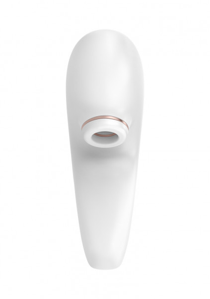 Pro 4 Couples Air Pulse Stimulator + Vibration - White - Clitoral Stimulation Toys