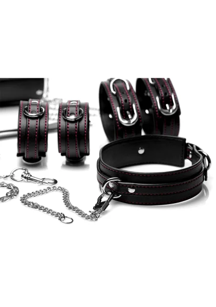 Kinky Clutch Black Bondage Set With Carrying Case