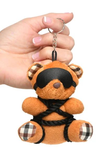 Rope Teddy Bear Keychain