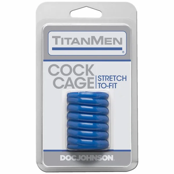 Titanmen Cock Cage - Blue