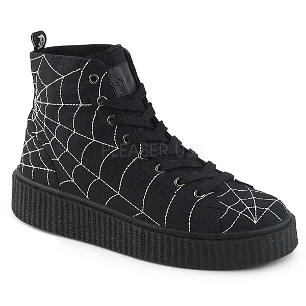 1 1/2 inches PF Round Toe Lace-Up Front High Top Creeper Sneaker — image 9 of 16