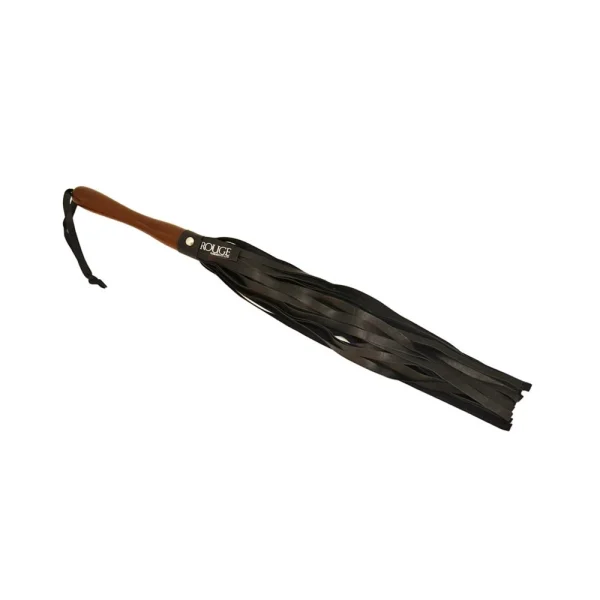 Rouge Leather Wooden Handle Flogger Black — image 5 of 5