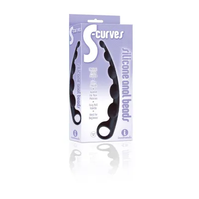 The 9 s S Curves Curved Silicone Anal Beads