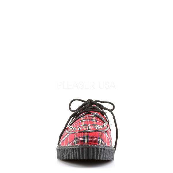 1 inches PF D-Ring Lace-Up Creeper w/Spikes & Piping Detail — image 2 of 4