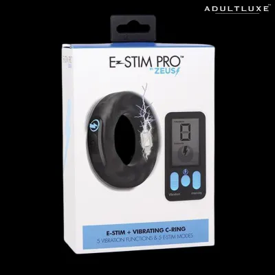 Zeus Electrosex E stim Pro Silicone Vibrating Cock Ring