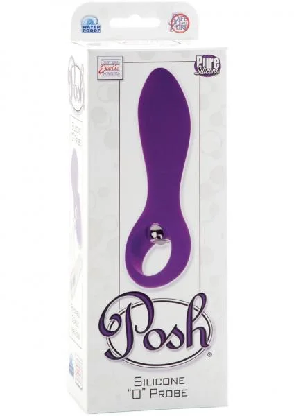 Posh Silicone O Probe Massager Waterproof 4.25 Inch Purple — image 4 of 4