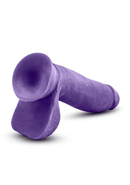 Au Naturel Bold Pleaser 7 Inch Sensa Feel Dual Density Dildo By Blush - Purple