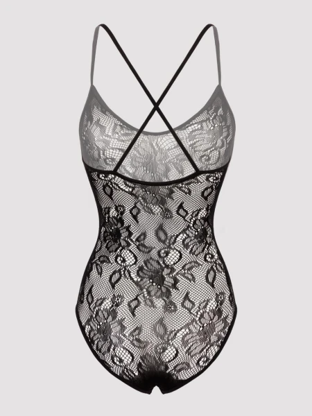 Lovehoney Plus Size Crotchless Lace Spaghetti Strap Body