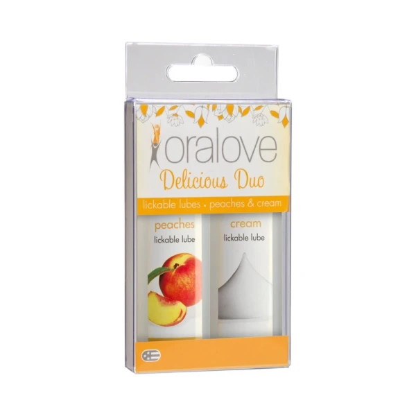 Oralove Delicious Duo Lickable Lubes Peaches and Cream
