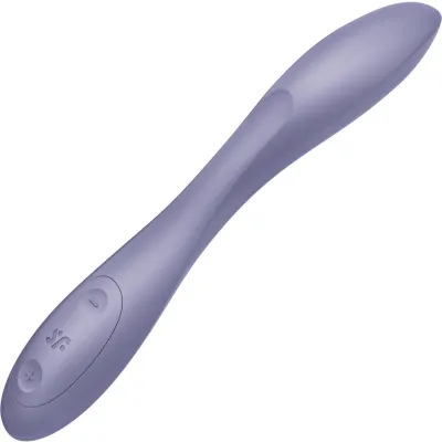 Satisfyer G Spot Flex 2 Silicone Rechargeable Waterproof 12 Function G Spot Vibrator Dark Violet