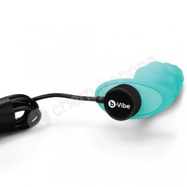 B-Vibe Zoe Ligon Collection Blue Bump Texture Vibrating Anal Plug