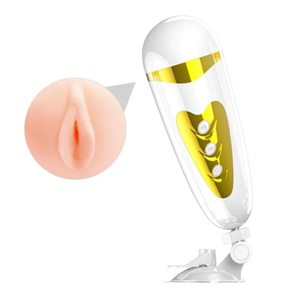 Pretty Love Sally - Vagina - White- Gold