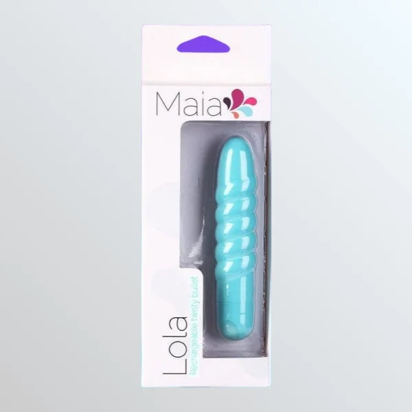 Maia Lola Rechargeable Twisty Bullet Vibrator - Teal