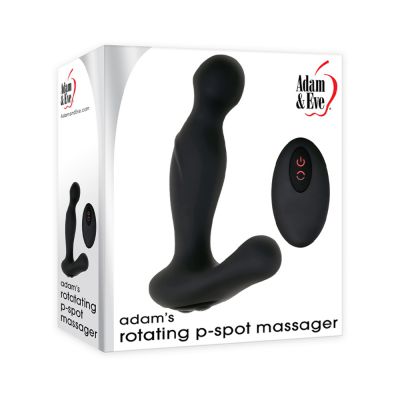 A e Adam s Rotating P spot Massager Rechargeable Silicone Black