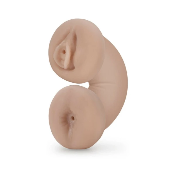 M For Men - Soft And Wet - Double Trouble Glow-in-the-dark Stroker - Vanilla