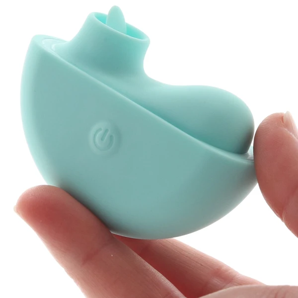 Ovation Rave Rechargeable Silicone Waterproof Flickering Clitoral Vibrator By CalExotics - Blue