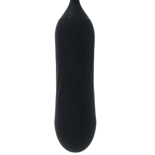 French Kiss Elite Lover Rotating Bullet Vibe & Flickering Tongue Clitoral Stimulator By CalExotics - Black