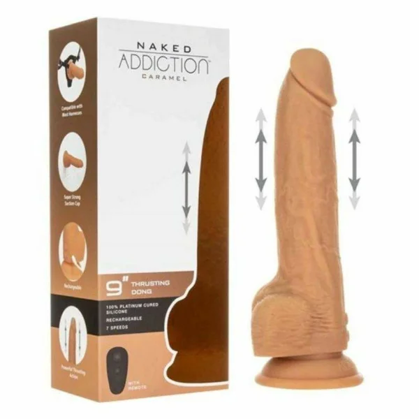 Naked Addiction Thrusting Dildo